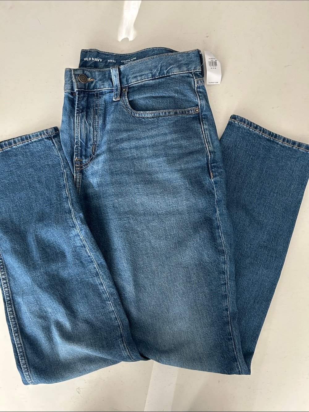 Old Navy Men's Medium Blue Straight-Leg Jeans